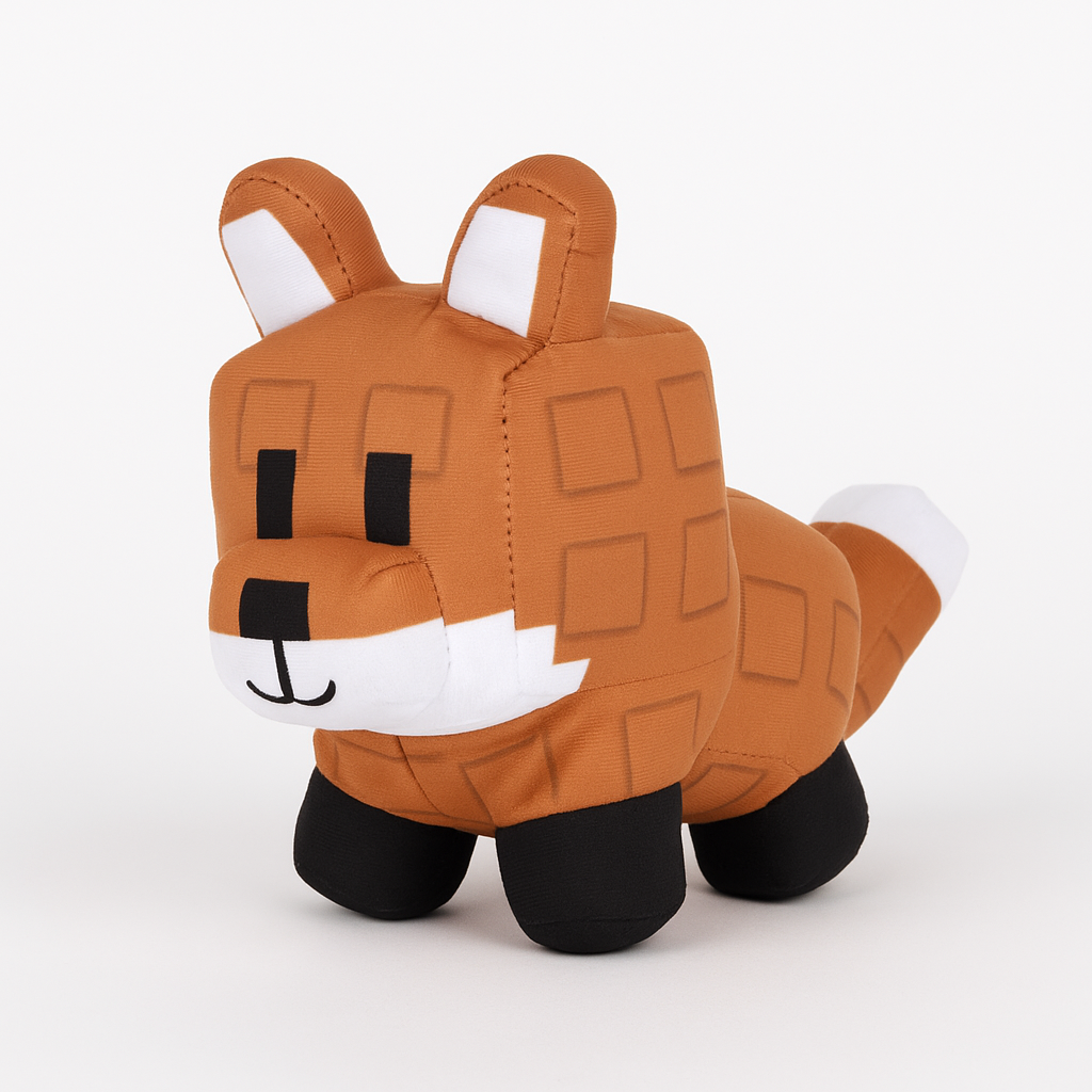 Pixel Fox Plush (Classic Brown Edition)