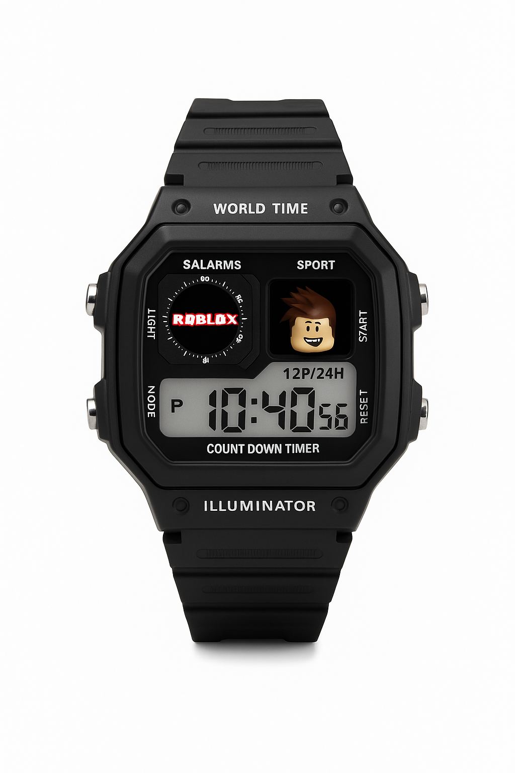 Roblox Black Digital Sports Watch