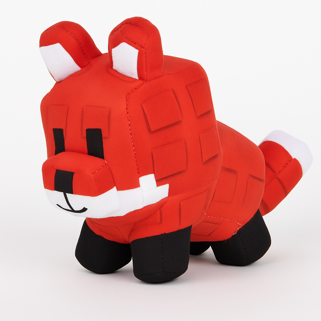 Pixel Fox Plush  Retro Red Edition