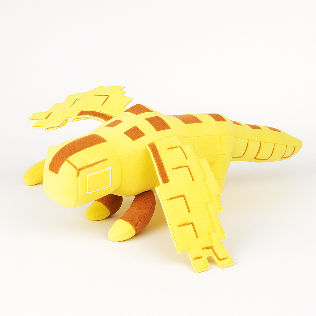 Pixel Dragon Plush – Golden Edition