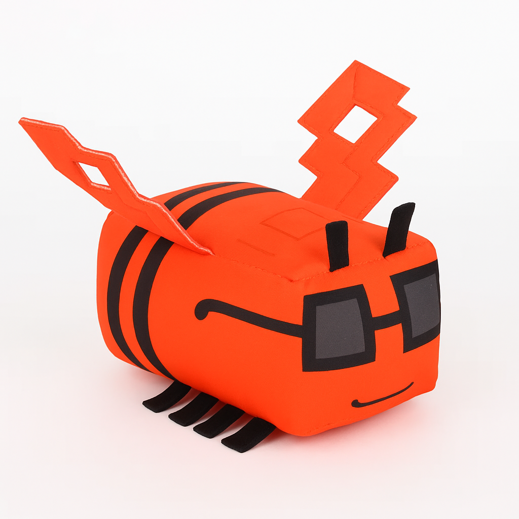 Pixel Bug Plush (Cool Orange Edition)